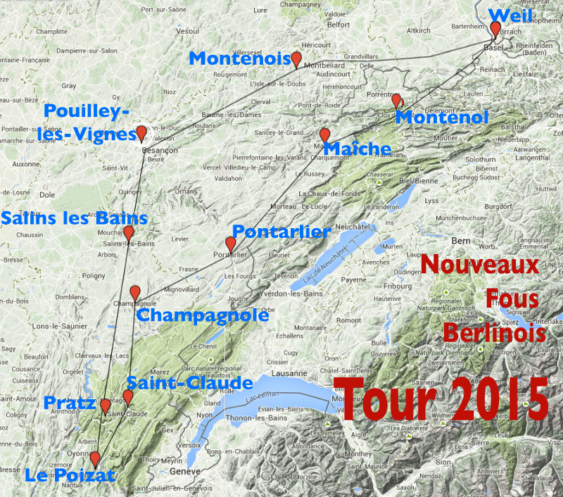 Übersicht NFB-Tour 2015