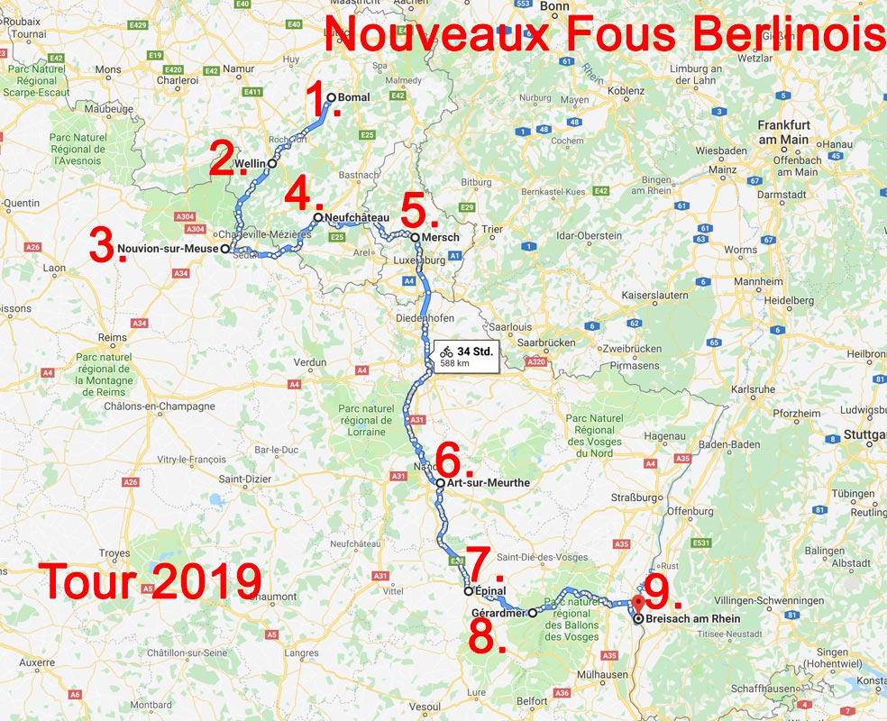 Übersicht NFB-Tour 2018
